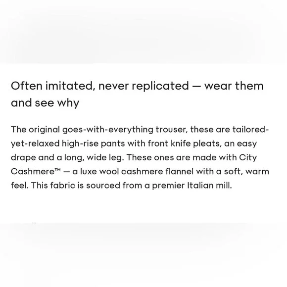 NWT Aritzia Wilfred The Effortless Pant™ Black in City Cashmere Size 6 - Picture 11 of 14